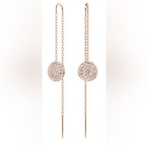 Swarovski Rose Gold Sublima drop earrings NWT